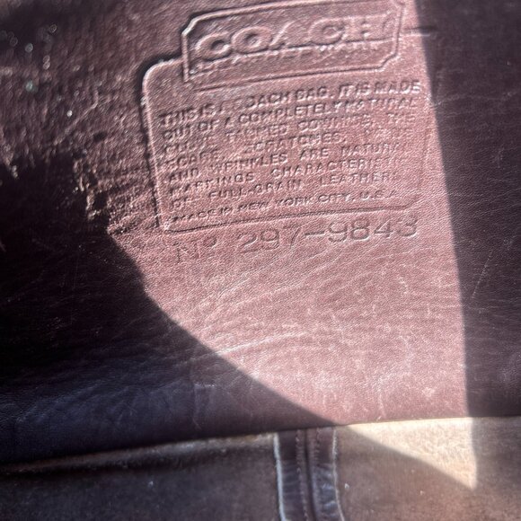 COACH Vintage crossbody city bag Mahogany - Picture 5 of 6